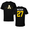 Appalachian State University Softball Black State Performance Tee - #27 Riley Becker