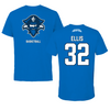 University of New Orleans Basketball Blue Mascot Tee - #32 Brianna Ellis