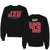 Jacksonville State University Baseball Black Block Crewneck - #43 Austin Gast