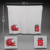 Jacksonville State University Soccer Gray Blanket - #15 Baylee Eads