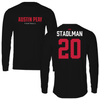 Austin Peay State University Football Black Performance Long Sleeve - #20 Dominik Stadlman