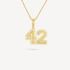 Gold Presidents Pendant and Chain - #42 Michael Sabella
