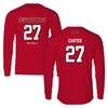 Jacksonville State University Softball Red Performance Long Sleeve - #27 Kat Carter