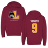 Loyola University-Chicago Volleyball Maroon Hoodie - #9 Taylor Venuto