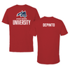 Stony Brook University Swimming & Diving Canvas Red Tee - Alanna DePinto