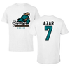 Coastal Carolina University Soccer White Tee - #7 Yasmin Azar