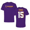 Lipscomb University Soccer Royal Purple Tee - #15 Carson Cooke