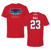 Florida Atlantic University Baseball Red Jersey Tee - #23 Dawson Ball