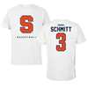 Syracuse University Basketball White Performance Tee - #3 Olivia Schmitt