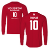 University of Houston Softball Red Long Sleeve - #10 Ja'Naiya Thomas