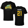 George Mason University Basketball Black Mason Performance Tee - #21 Faith Okorie