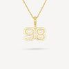 Gold Presidents Pendant and Chain - #98 Anthony Pecorella