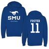 Southern Methodist University Volleyball Royal Hoodie - #11 Natalie Foster