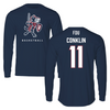 Fairleigh Dickinson University-Metropolitan Campus Basketball Navy Long Sleeve - #11 Abby Conklin