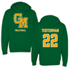 George Mason University Volleyball Green Hoodie - #22 Eamonn Testerman