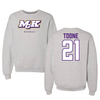 McKendree University Baseball Gray Crewneck - #21 Harrison Toone