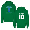 Texas A&M University-Corpus Christi Softball Green Hoodie - #10 Rhea-Ann Avalos