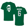 Illinois Wesleyan University Football Green State Performance Tee - #6 Trevon Moore