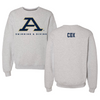 University of Akron Swimming & Diving Gray Crewneck - Claire Cox