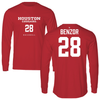 University of Houston Baseball Red Long Sleeve - #28 Michael Benzor