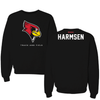 Illinois State University Track and Field Black Mascot Crewneck - Madison Harmsen