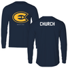 University of Wisconsin-Eau Claire Wrestling Navy Long Sleeve - Landon Church