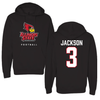 Illinois State University Football Black Hoodie - #3 Keondre Jackson