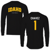 University of Idaho Football Black Performance Long Sleeve - #1 Ricardo Chavez