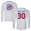 Southern Methodist University Football White Long Sleeve - #30 Nate Monticure