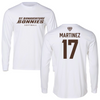 St. Bonaventure University Softball White Performance Long Sleeve - #17 Bryana Martinez