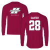 Henderson State University Baseball Cardinal Performance Long Sleeve - #28 Lucas Carter