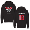 Western Colorado University Football Black Hoodie - #16 Antwuan Jackson