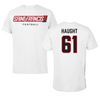 Saint Francis University (Pennsylvania) Football White Tee - #61 Chase Haught