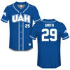 University of Alabama in Huntsville Blue Baseball Jersey - #29 Jonah Smith