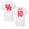 University of Houston Softball White Performance Tee - #10 Ja'Naiya Thomas