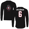 Austin Peay State University Football Black Mascot Performance Long Sleeve - #6 Bo Spearman