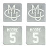 Colorado Mesa University Lacrosse Stone Coaster (4 Pack)  - #5 Nik Moore