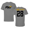 Alabama State University Soccer Dark Gray Performance Tee - #28 Morgan Goldman