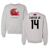 Jacksonville State University Football Gray Crewneck - #14 Perry Carter Jr