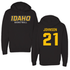 University of Idaho Basketball Black Hoodie - #21 Kennedy Johnson