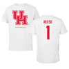 University of Houston Baseball White Performance Tee - #1 Ace Reese