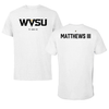 West Virginia State University TF and XC White Performance Tee - Ronnie Matthews III