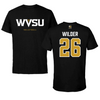 West Virginia State University Volleyball Black Tee - #26 Valencia Wilder