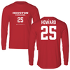 University of Houston Baseball Red Long Sleeve - #25 Duncan Howard