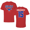 Southern Methodist University Soccer Red Performance Tee - #15 Lydia Ungashick