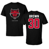 Arkansas State University Soccer Black Tee - #30 Haley Brown