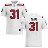 Dean College White Lacrosse Jersey - #31 Christian Taipe