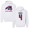 Stony Brook University Lacrosse Gray Hoodie - #4 Kylie Budke