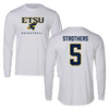 East Tennessee State University Basketball White Long Sleeve - #5 Allen Strothers