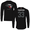 Western Colorado University Football Black Performance Long Sleeve - #33 Drea Thompson